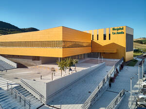 Acceso principal Hospital La Janda, Vejér de la Fontera, Cádiz