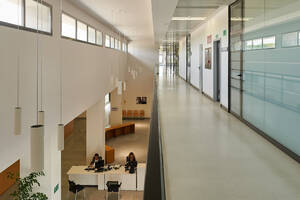 Hall entrada, recepción y oficinas principal HAR La Janda Vejer Cádiz APESBG