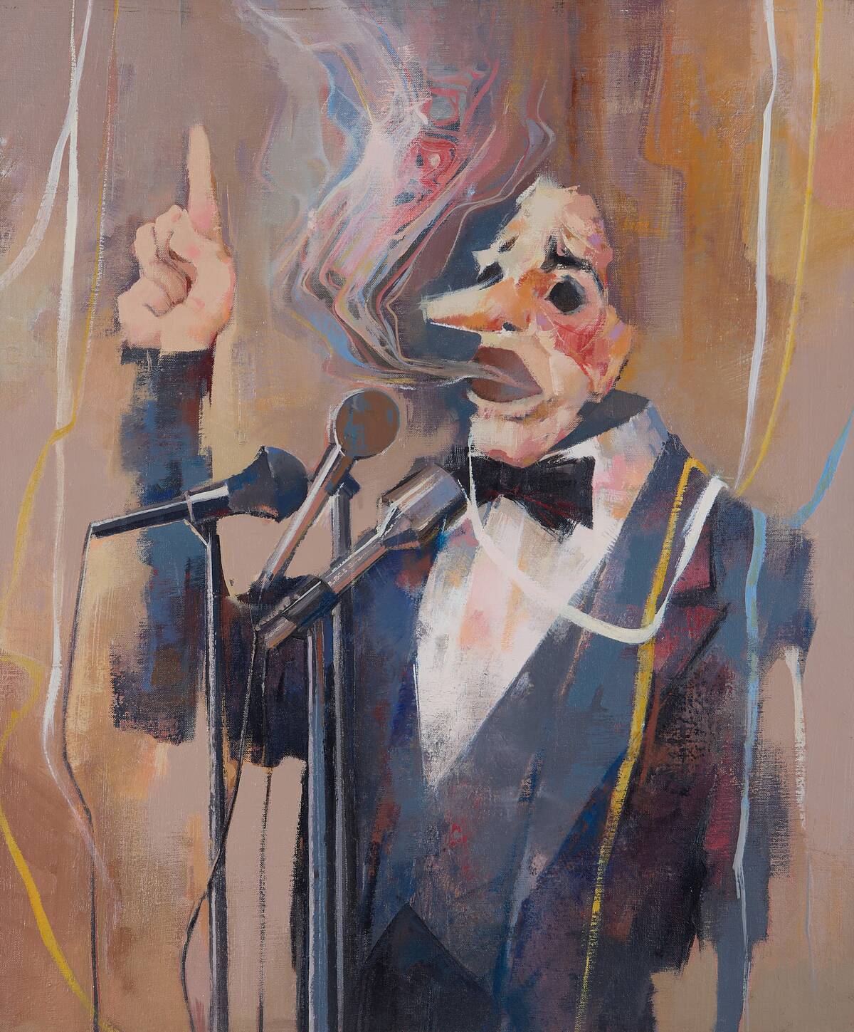 &copy; Antonio Bujalance  "El gran discurso" (1989). Foto: Luis Mu&ntilde;oz. (con permiso del autor)