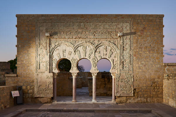 Restauración de la entrada de la Casa de Ya-Far, Madinat al-Zahra, Córdoba, España