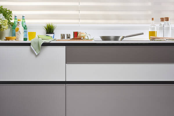 OB Cocinas, detalle frontal y encimera modelo Zagreb